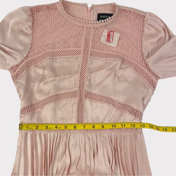 Bardot Olivia Pleated Mini Dress Size 4/XS - Picture 5 of 8